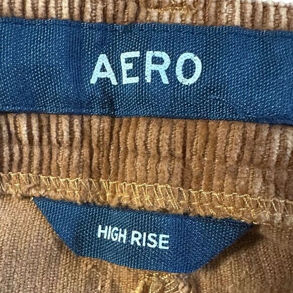 Aeropostale High-Rise Button-Front Corduroy Skirt. Light Brown. Size 10 - Picture 4 of 7